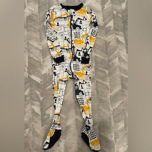 The Children's Place Yellow and Black Construction Pajamas